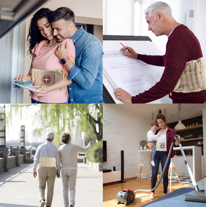 Cintura Lombare 2-in-1 per Decompressione & Sollievo dal Dolore